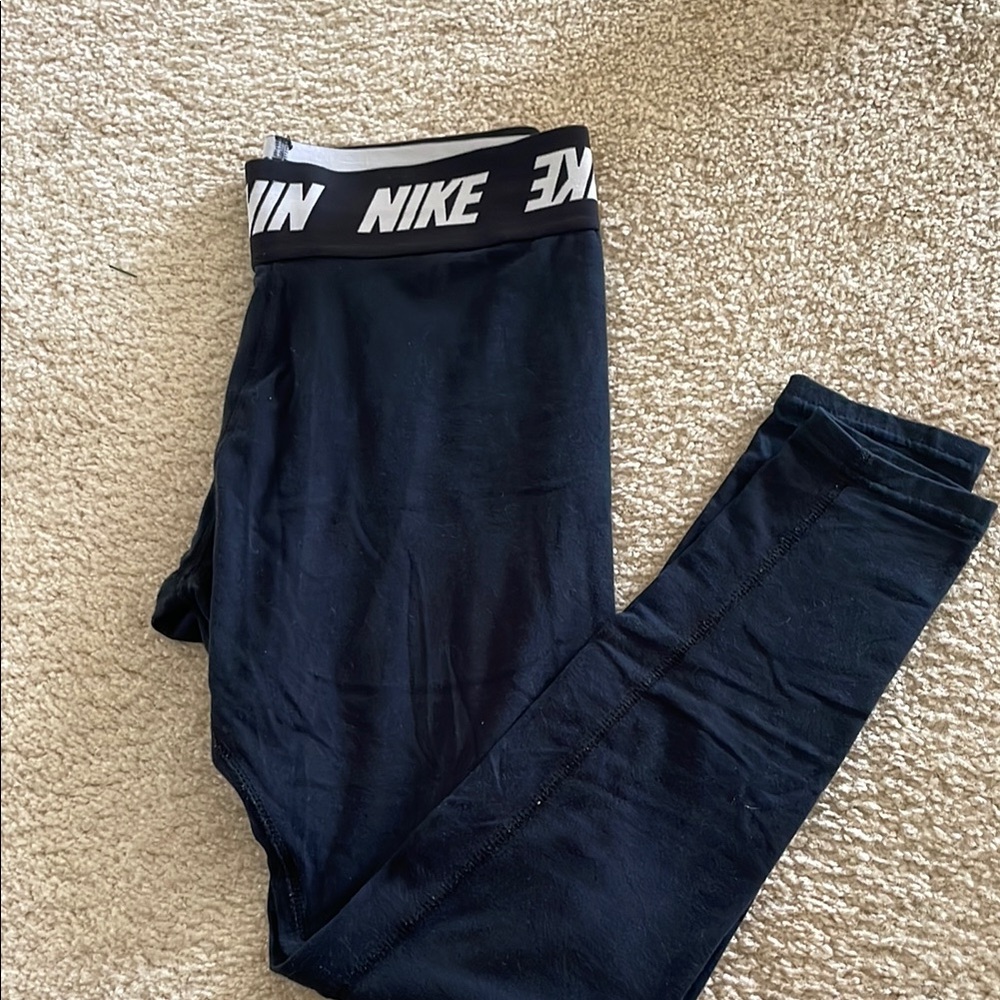 Nike Black and White Athletic Leggings
